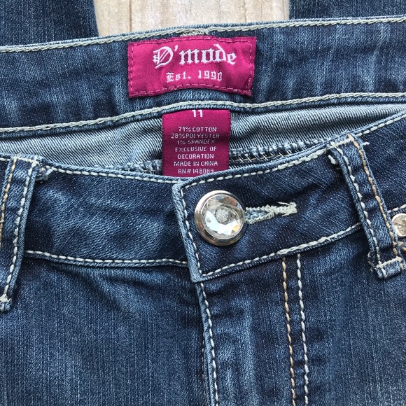 D mode est 1990 size 11 denim blue jeans - Picture 5 of 9